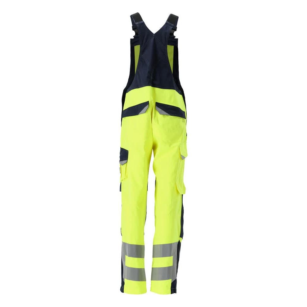 Ogrodniczki MASCOT® Davos Multisafe, odblaskowe żółto/czarno-niebieskie