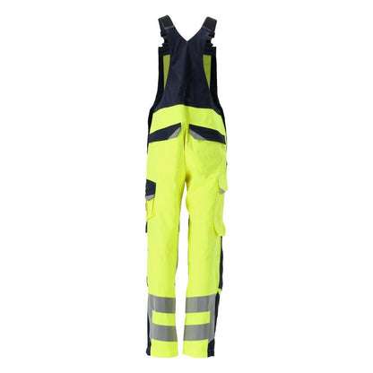 Ogrodniczki MASCOT® Davos Multisafe, odblaskowe żółto/czarno-niebieskie