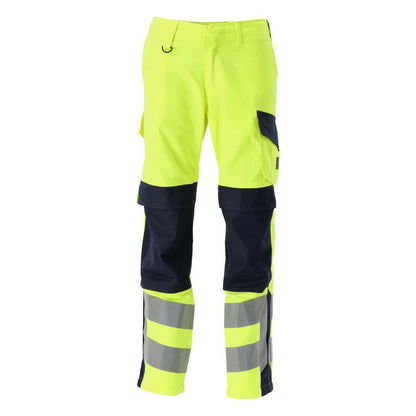 Spodnie MASCOT® Arbon Multisafe, odblaskowe żółto/czarno-niebieskie