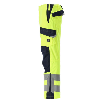Spodnie MASCOT® Arbon Multisafe, odblaskowe żółto/czarno-niebieskie