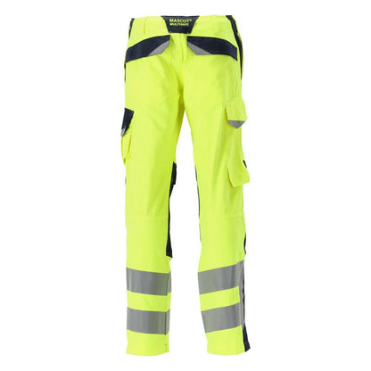 Spodnie MASCOT® Arbon Multisafe, odblaskowe żółto/czarno-niebieskie