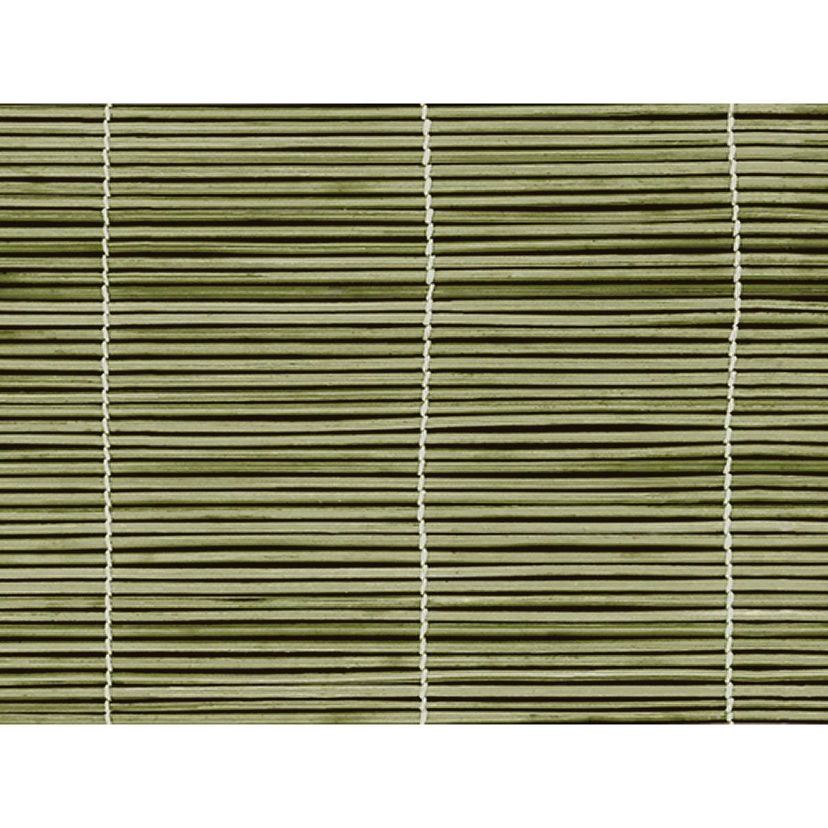Zbliżenie na zieloną roletę bambusową z cienkimi lamelami inspiruje ekologiczne papierowe podkładki stołowe 30x40 cm z bambusa firmy Duni GmbH - stylowe, idealne jako jednorazowe podkładki stołowe; opakowanie zawiera 250 sztuk.