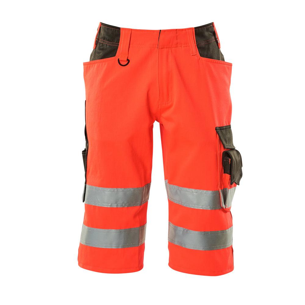 Spodnie MASCOT® Luton trzy czwarte, odblaskowa czerwień/ciemny antracyt