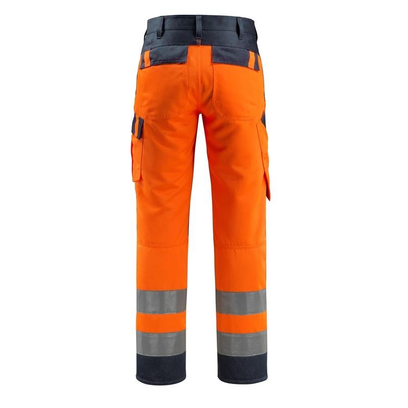 Spodnie MASCOT® Maitland, odblaskowe pomarańczowe/czarno-niebieskie