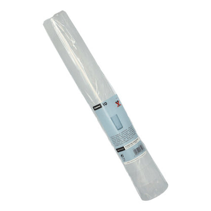 Opakowanie z 10 szklankami Starpak wielokrotnego użytku na long drinki z niebiesko-białą etykietą z informacjami o produkcie i marką.