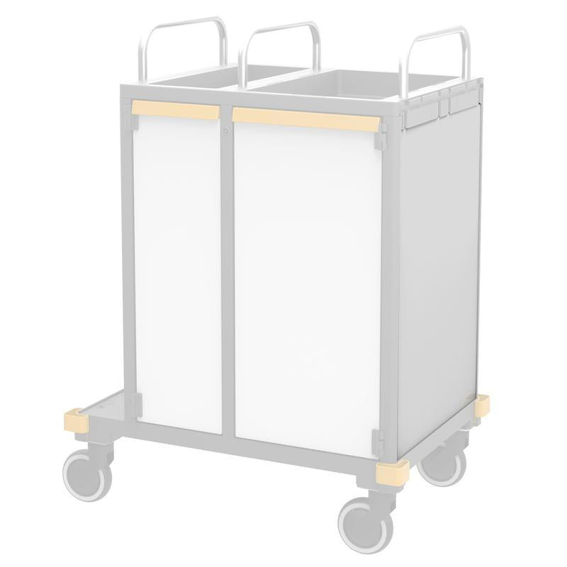VERMOP Ściana boczna Platinum White, 714 x 497 x 3 cm | 1 sztuka 