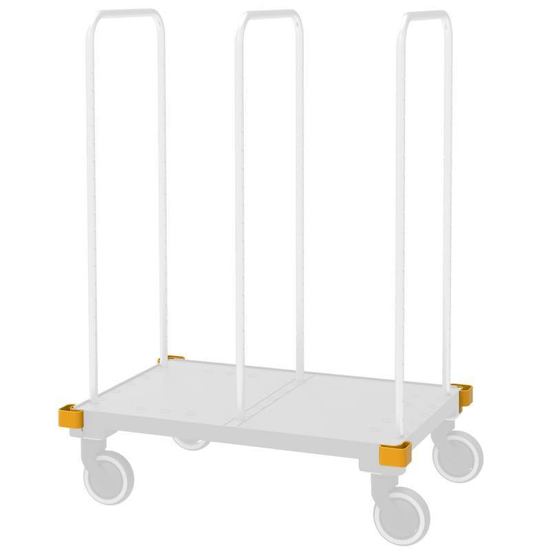 Zestaw ochraniaczy przeciwwstrząsowych VERMOP Plus, (4 sztuki), 13 x 9 x 6 cm