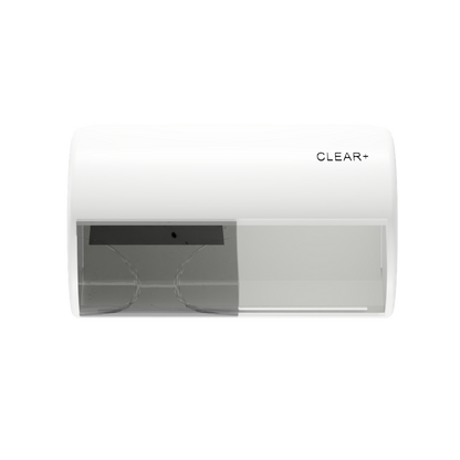 Clear+ Toilettenpapierspender weiß