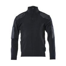 Sweter z dzianiny ze wzmocnieniami, sweter z dzianiny wełnianej