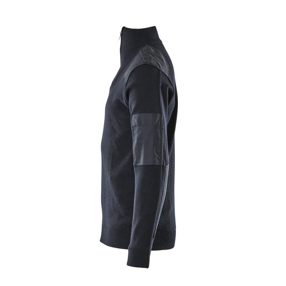 Sweter z dzianiny ze wzmocnieniami, sweter z dzianiny wełnianej