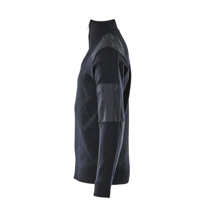 Sweter z dzianiny ze wzmocnieniami, sweter z dzianiny wełnianej