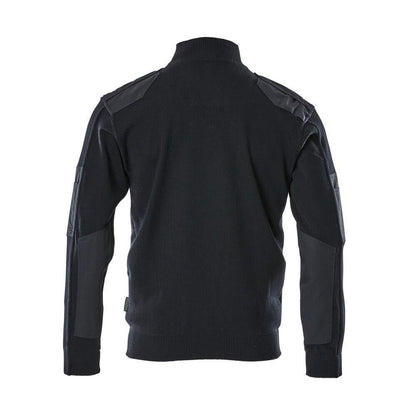 Sweter z dzianiny ze wzmocnieniami, sweter z dzianiny wełnianej