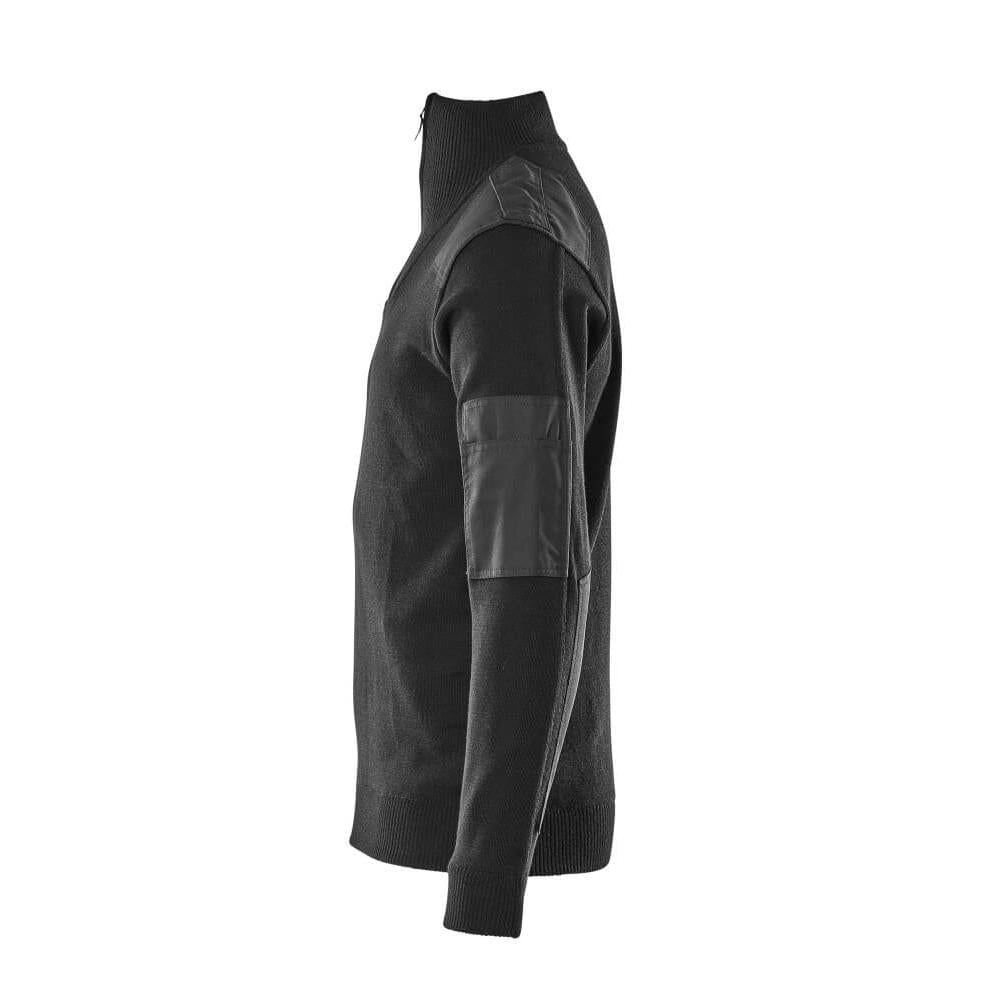 Sweter z dzianiny ze wzmocnieniami, sweter z dzianiny wełnianej