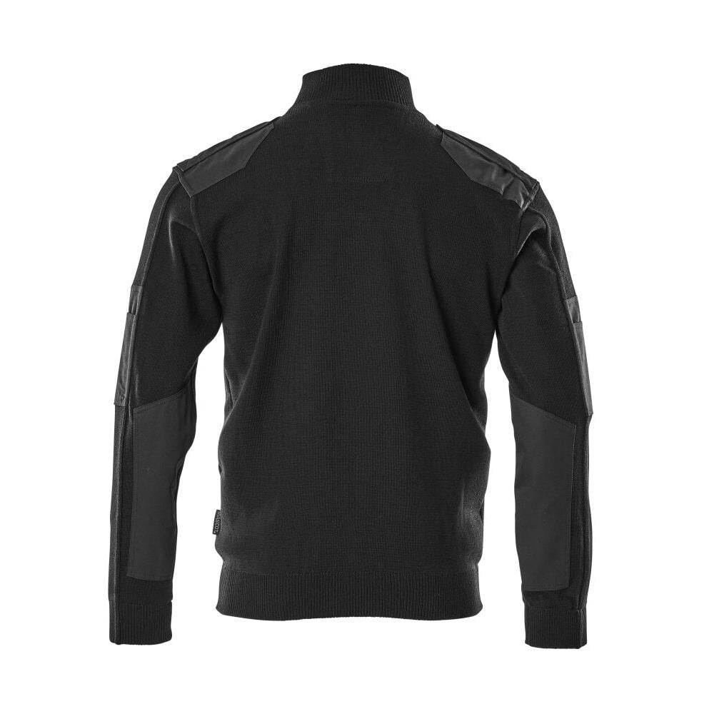 Sweter z dzianiny ze wzmocnieniami, sweter z dzianiny wełnianej
