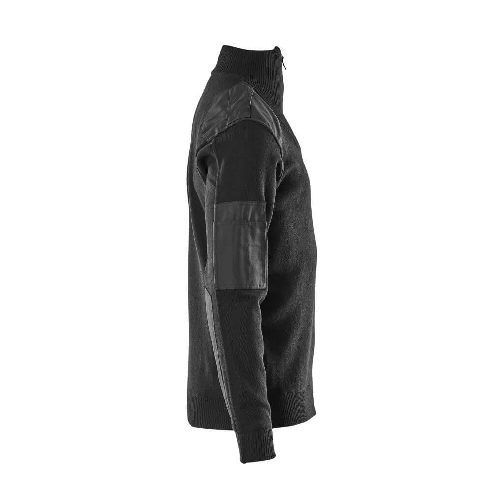 Sweter z dzianiny ze wzmocnieniami, sweter z dzianiny wełnianej