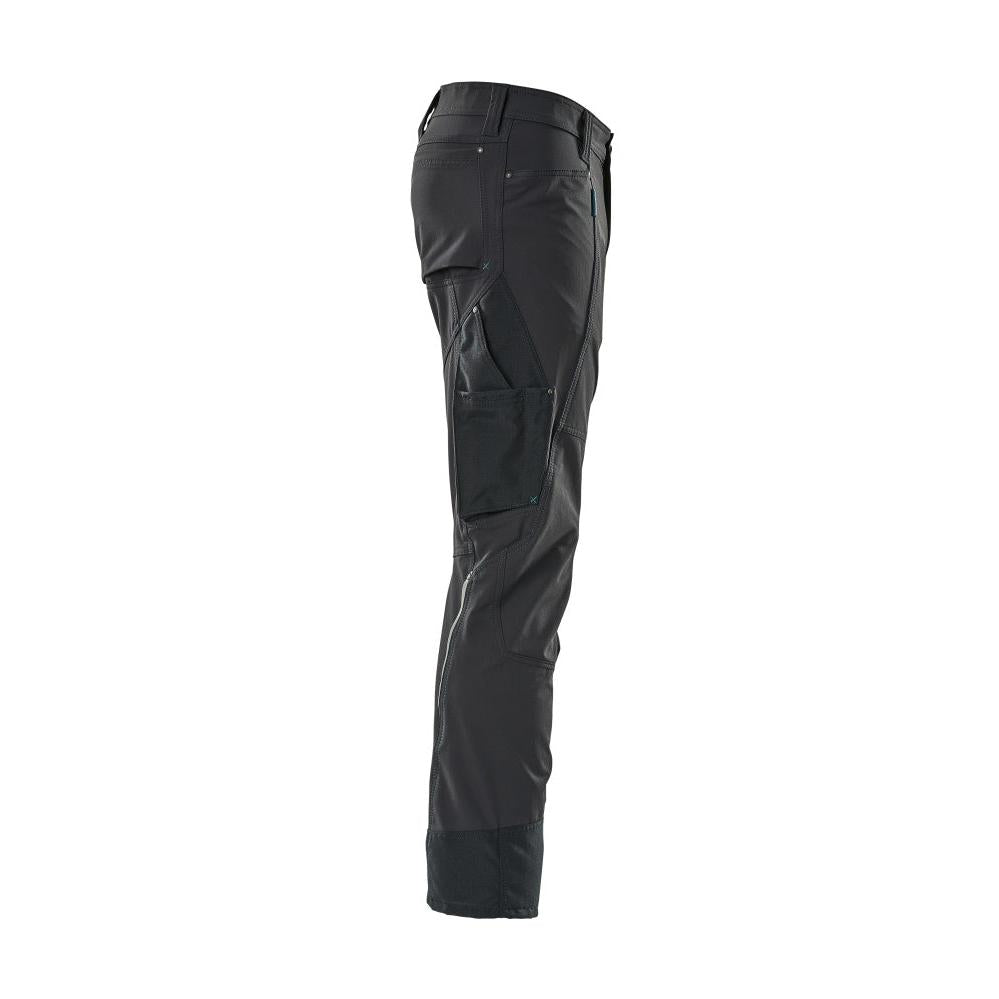 Spodnie ULTIMATE STRETCH, lekkie spodnie w kolorze czarno-niebieskim
