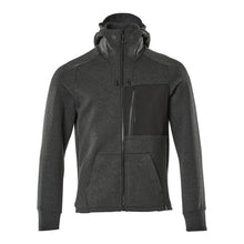 Bluza z kapturem, bluza z kapturem zapinana na zamek, kolor czarno-cętkowany/czarny