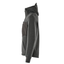 Bluza z kapturem, bluza z kapturem zapinana na zamek, kolor czarno-cętkowany/czarny