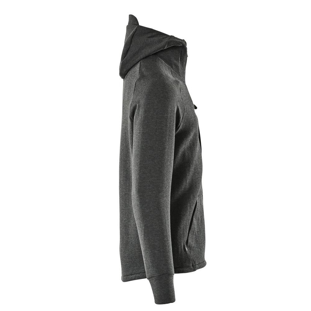 Bluza z kapturem, bluza z kapturem zapinana na zamek, kolor czarno-cętkowany/czarny