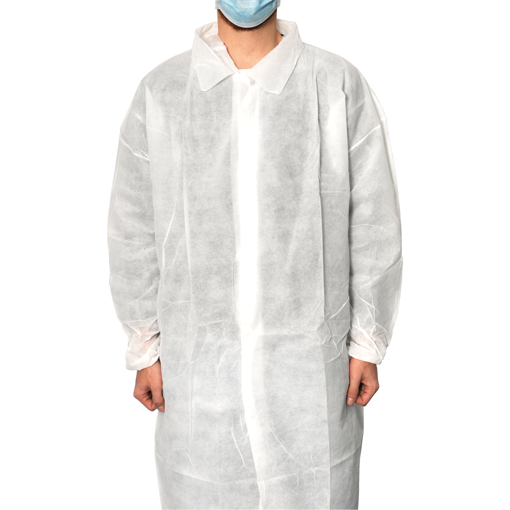 MaiMed-Coat V, płaszcz gościnny z polaru zapinany na 4 zatrzaski, ok. 120cm