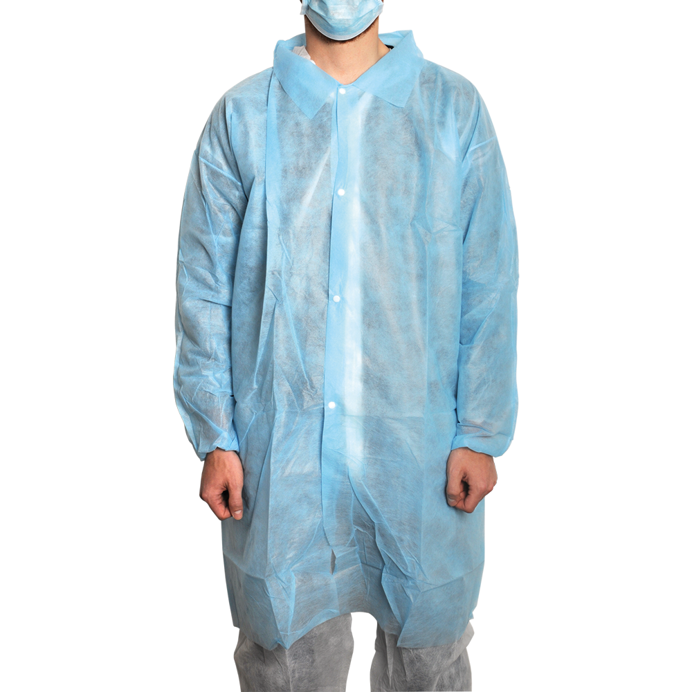 MaiMed-Coat V, płaszcz gościnny z polaru zapinany na 4 zatrzaski, ok. 120cm