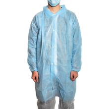 MaiMed-Coat V, płaszcz gościnny z polaru zapinany na 4 zatrzaski, ok. 120cm