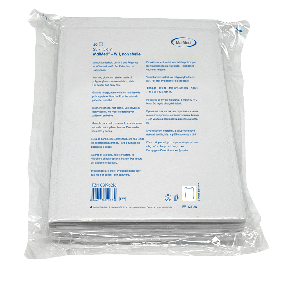 Rękawica myjąca MaiMed, niejałowa, wykonana z polaru