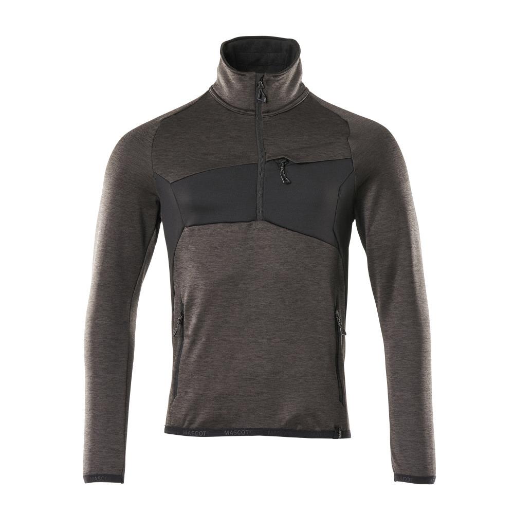 Polarowy sweter z krótką kurtką z mikropolaru zapinaną na zamek