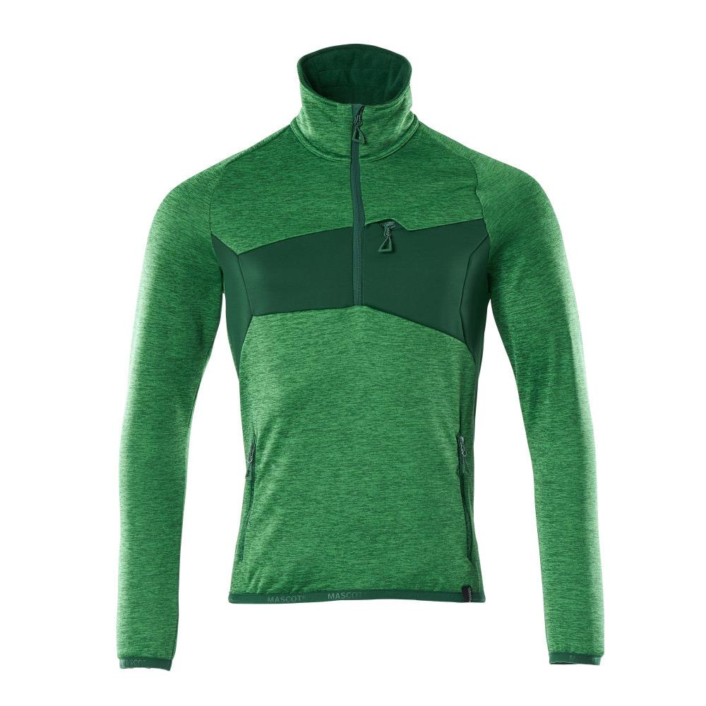 Polarowy sweter z krótką kurtką z mikropolaru zapinaną na zamek