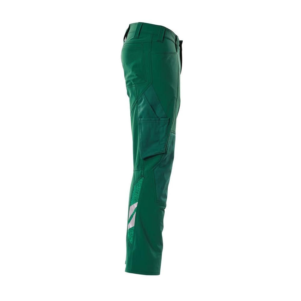 Spodnie, kieszenie na kolanach, spodnie ULTIMATE STRETCH, kolor zielony