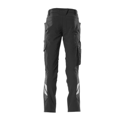 Spodnie, kieszenie na kolanach, spodnie ULTIMATE STRETCH, czarne