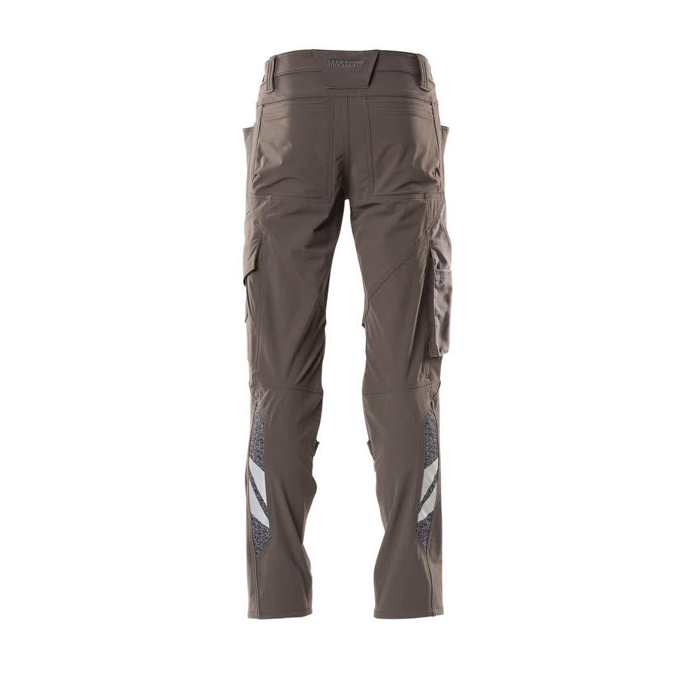 Spodnie, kieszenie na kolanach, spodnie ULTIMATE STRETCH, kolor ciemny antracyt