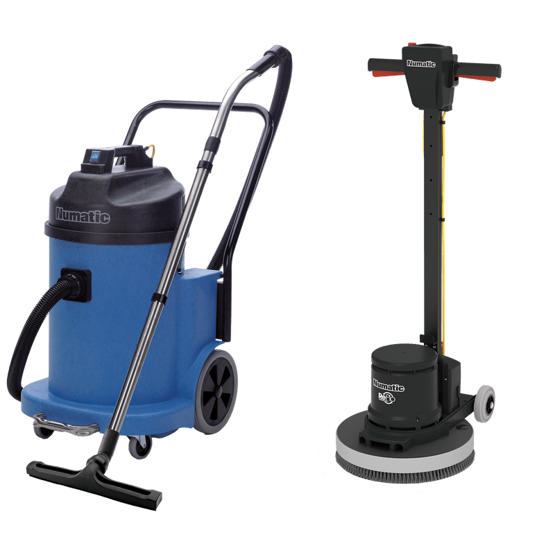 Numatic ESM zestaw 2K HFM-1515R + szczotka SC + odkurzacz wodny WV-900-2 | Opakowanie (1 szt.)