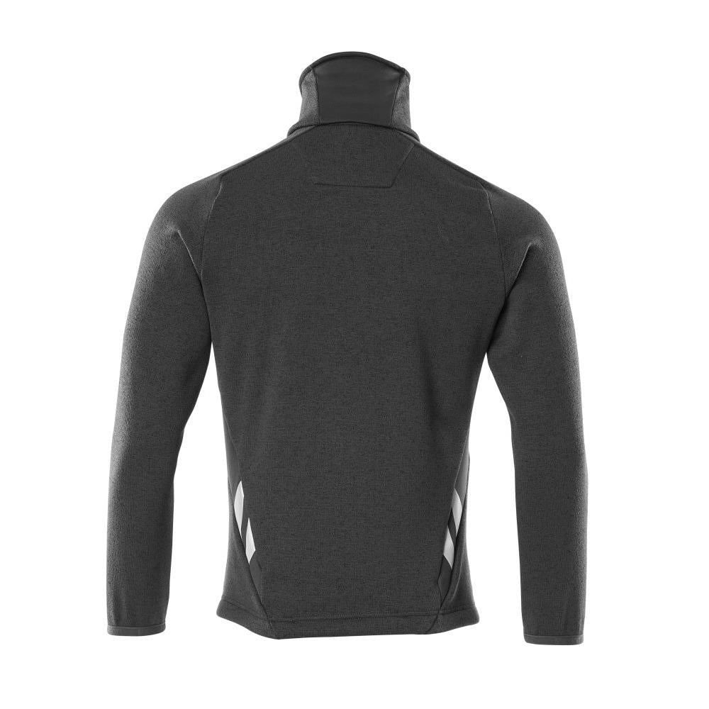 Sweter z dzianiny zapinany na zamek