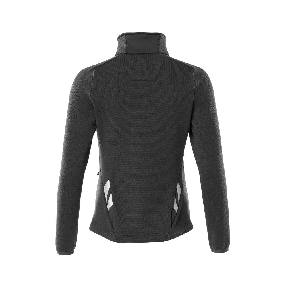 Dzianinowy sweter zapinany na zamek, damski kardigan