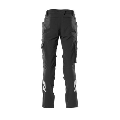 Spodnie, kieszenie na kolanach, spodnie ULTIMATE STRETCH, czarne