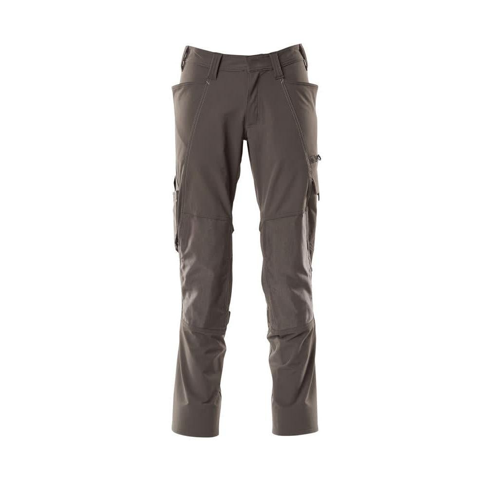 Spodnie, kieszenie na kolanach, spodnie ULTIMATE STRETCH, kolor ciemny antracyt
