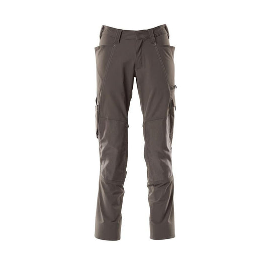 Spodnie, kieszenie na kolanach, spodnie ULTIMATE STRETCH, kolor ciemny antracyt