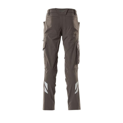 Spodnie, kieszenie na kolanach, spodnie ULTIMATE STRETCH, kolor ciemny antracyt