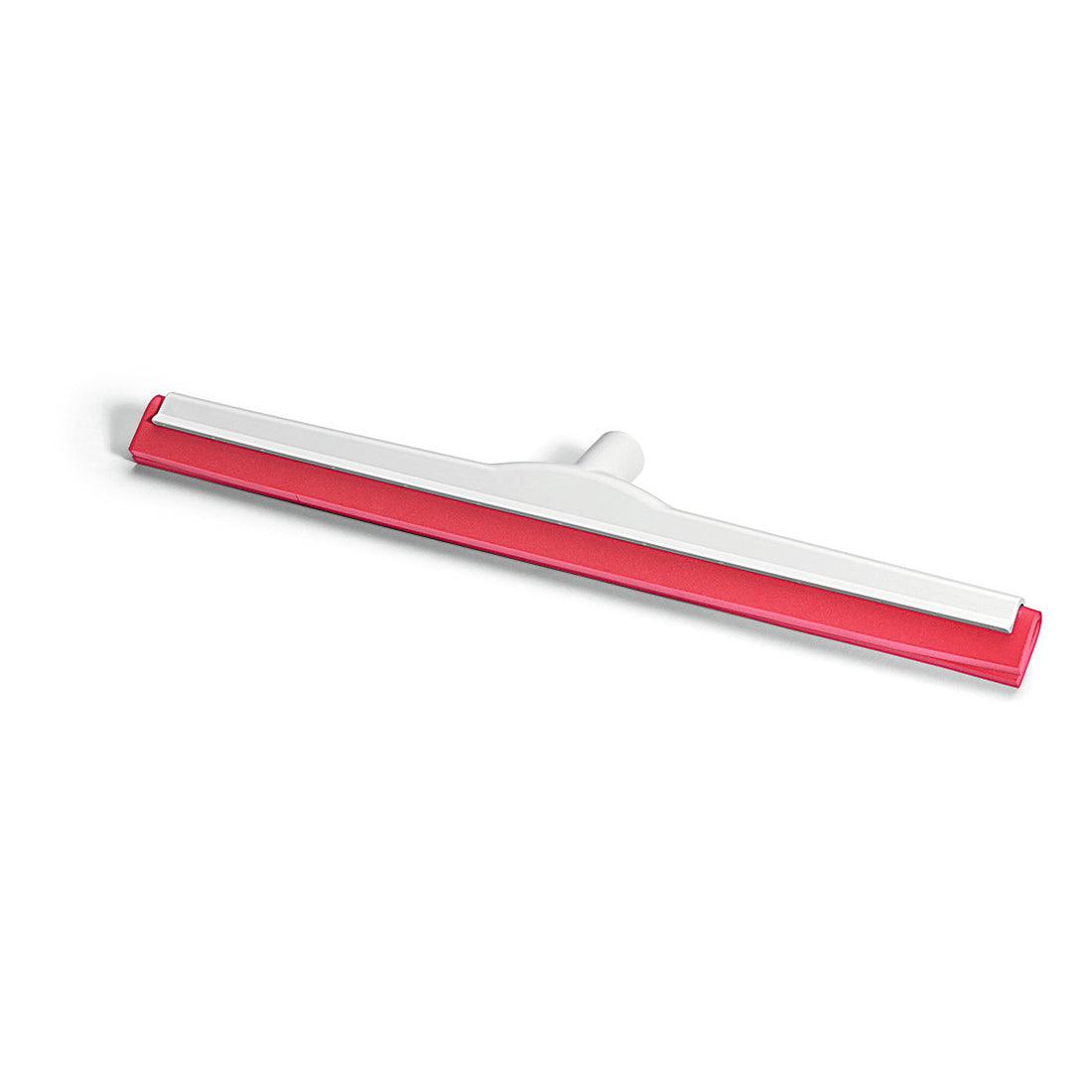 Der Nölle Profi Brush HACCP Wasserschieber hat eine glasfaserverstärkte Konstruktion, Hygiene-Gummi, einen zentralen Stielansatz (deutsches Gewinde) und ist in den Farben Rot und Weiß auf weißem Grund gehalten. Marke: Nölle Profi Brush Bürsten- & Pinseltechnik e.K.
