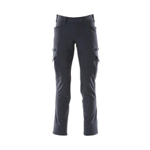 Spodnie, kieszenie na udach, spodnie ULTIMATE STRETCH, kolor czarno-niebieski