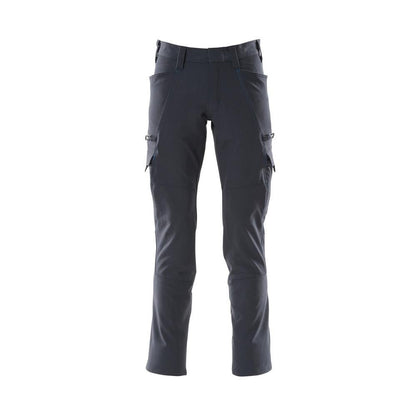 Spodnie, kieszenie na udach, spodnie ULTIMATE STRETCH, kolor czarno-niebieski