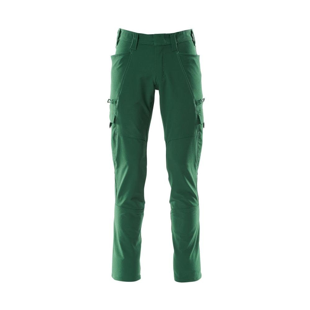 Spodnie, kieszenie na udach, spodnie ULTIMATE STRETCH, kolor zielony