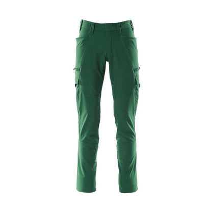 Spodnie, kieszenie na udach, spodnie ULTIMATE STRETCH, kolor zielony