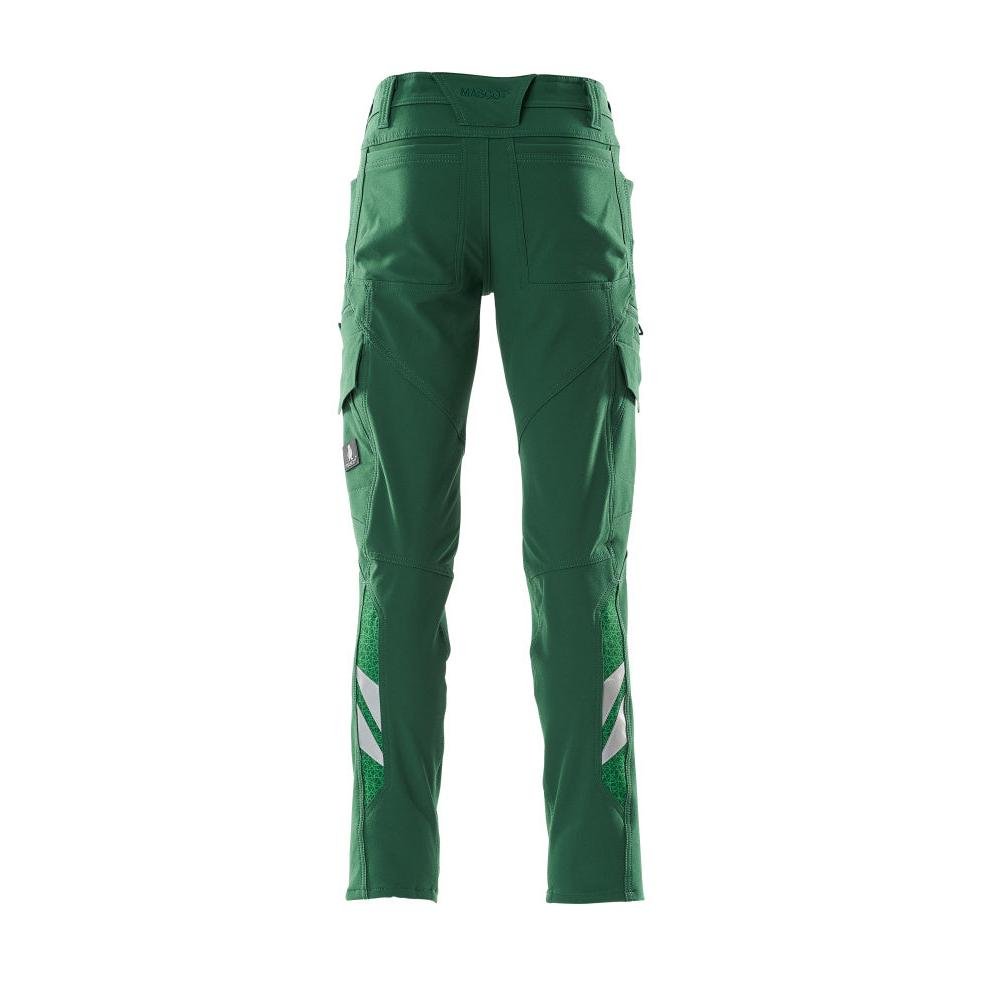 Spodnie, kieszenie na udach, spodnie ULTIMATE STRETCH, kolor zielony