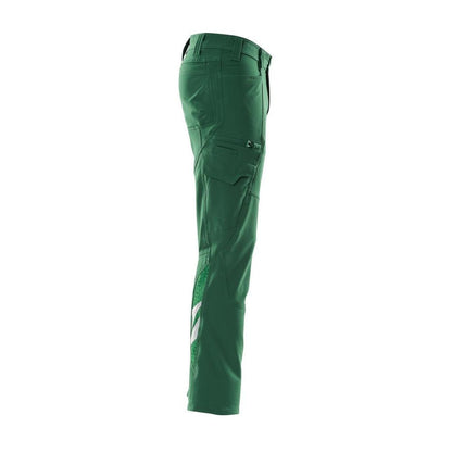 Spodnie, kieszenie na udach, spodnie ULTIMATE STRETCH, kolor zielony