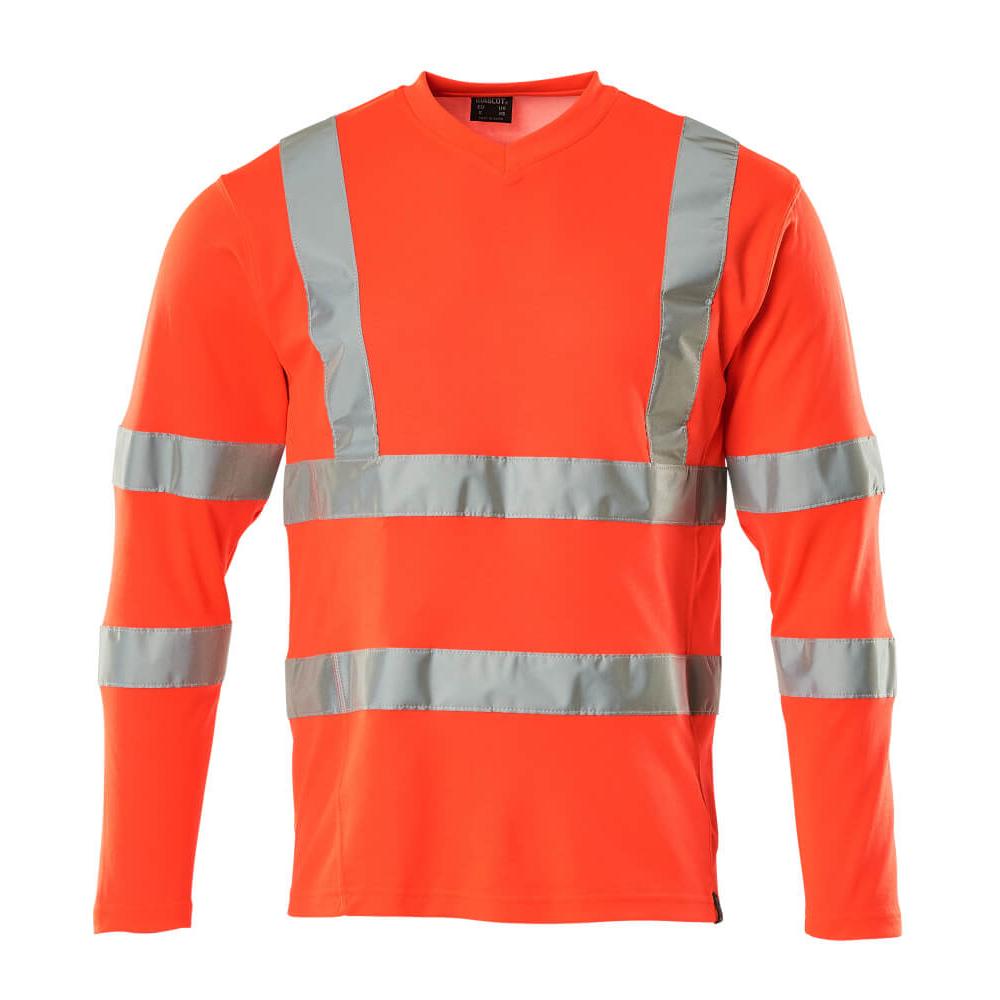 T-shirt, dekolt w kształcie litery V, koszulka z długim rękawem