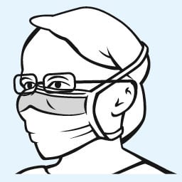 Foliodress maska ​​przeciw parowaniu | Opakowanie (50 sztuk)