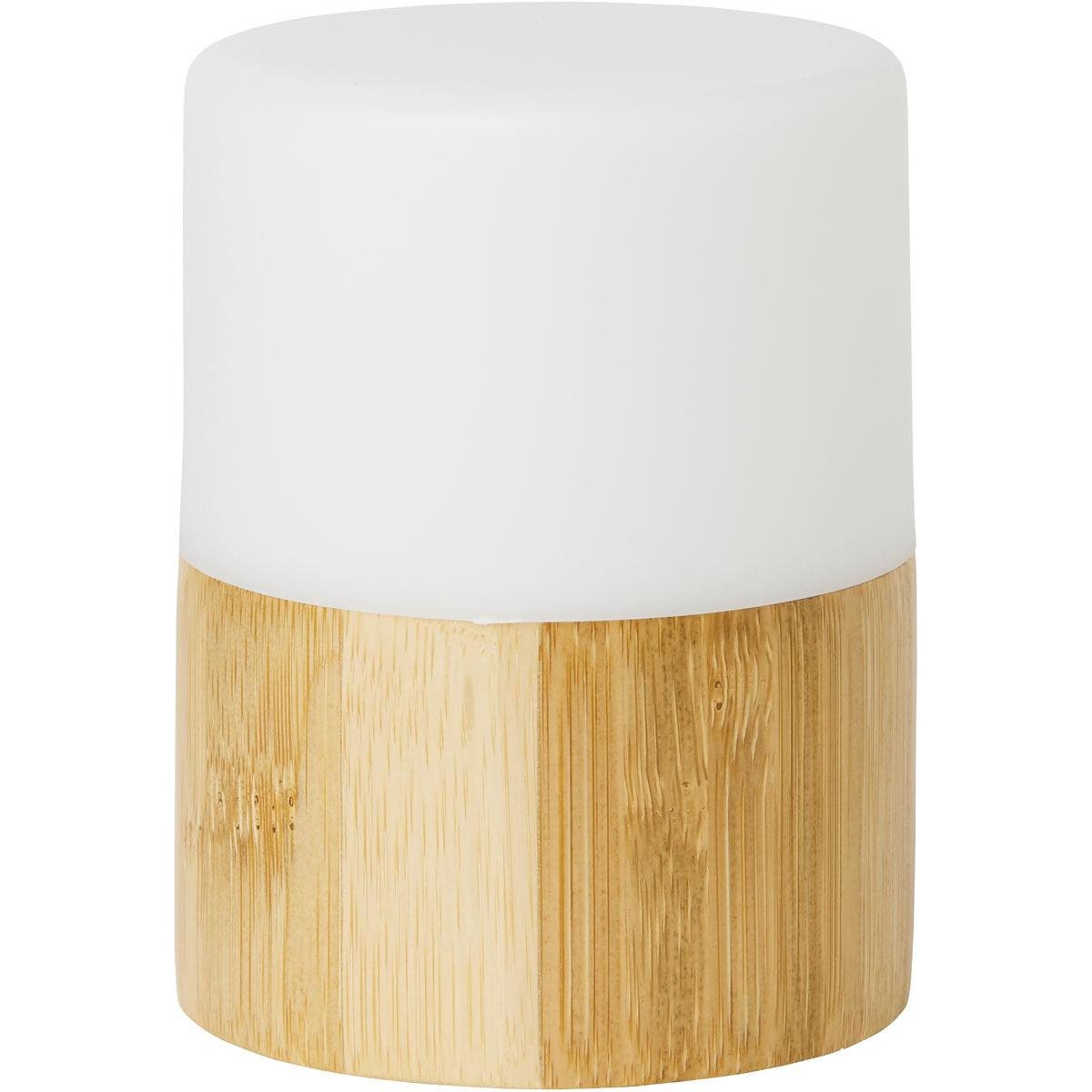 Świecznik LED Duni GmbH z bambusa (105x75 mm) łączy nowoczesny design z zrównoważonym oświetleniem i jasnym światłem - stylowy akcent dla każdego domu.