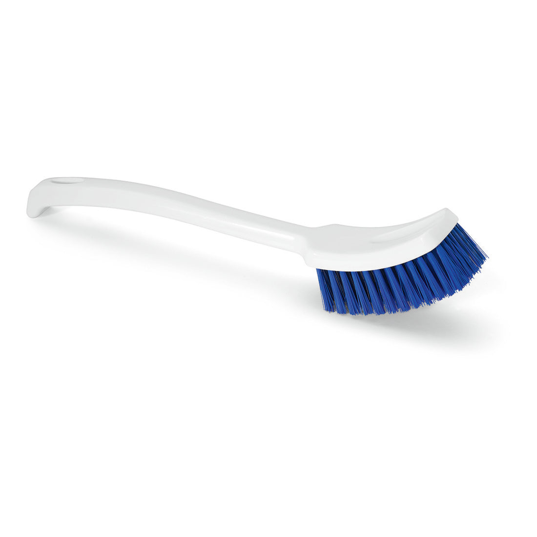 Die Nölle Profi Brush HACCP Stielbürste lang 40 cm mit harten 0,5 mm Borsten von Nölle Profi Brush Bürsten- & Pinseltechnik e.K. eignet sich ideal für die professionelle Reinigung und wird vor weißem Hintergrund präsentiert.